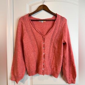 C&C California Coral Cardigan Sweater